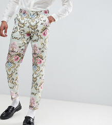 Жаккардовые брюки скинни пастельной расцветки ASOS EDITION Tall 1191838