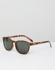 Квадратные солнцезащитные очки в стиле ретро с прозрачной оправой AJ M AJ Morgan 1285373