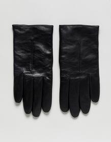 Черные кожаные автомобильные перчатки BOSS Herrys - Черный Boss Orange 1185642