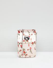 Бархатная сумка через плечо с цветочным узором Yoki Fashion - Мульти 1232701