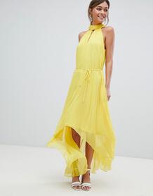 Плиссированное платье макси Ted Baker - Желтый Ted Baker 1310410