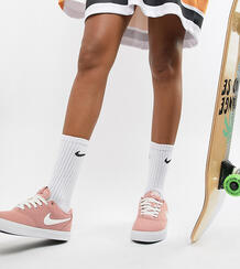 Розовые парусиновые кроссовки Nike SB Solar - Розовый 1250359