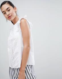 Блузка с вышивкой ришелье Pimkie - Белый 1283552