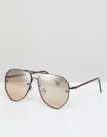 Солнцезащитные очки-авиаторы бронзового цвета ASOS DESIGN - Медный 1234085