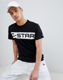 Черная футболка из органического хлопка с логотипом G-star BeRaw Rodis 1282742