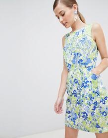 Платье-футляр с цветочным принтом Closet London - Мульти 1292466