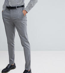 Строгие серые брюки скинни ASOS DESIGN Tall - Серый 1140208