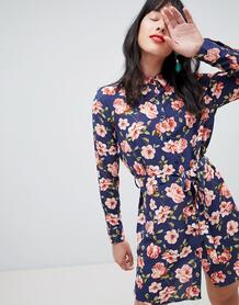 Платье-рубашка с цветочным принтом Unique 21 - Мульти UNIQUE21 1298497