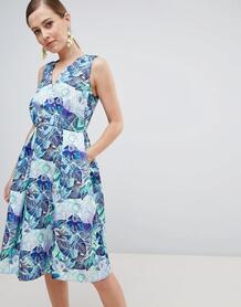 Платье с цветочным принтом Closet London - Мульти 1293454