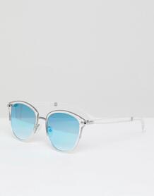 Солнцезащитные очки с голографическим эффектом Missguided - Синий 1289109