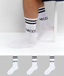 Набор из 3 пар спортивных носков Nicce - Белый Nicce London 1319904