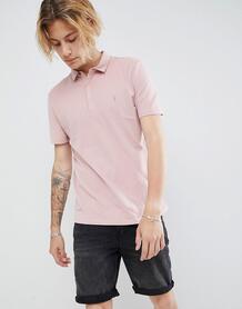 Хлопковая футболка-поло AllSaints - Розовый 1293677