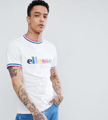 Белая футболка с цветным логотипом ellesse - Белый 1287855