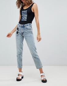 Укороченные джинсы прямого кроя Cheap Monday - Синий 1283725