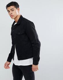 Черная джинсовая куртка классического кроя New Look - Черный 1248334