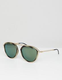 Круглые солнцезащитные очки Emporio Armani - Коричневый ea7 1313867