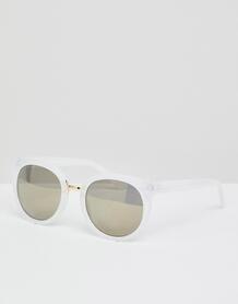 Круглые солнцезащитные очки в белой оправе AJ Morgan - Белый 1275078