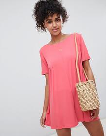 Платье-футболка QED London - Розовый 1268905