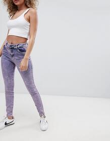 Выбеленные фиолетовые узкие джинсы Noisy May - Фиолетовый 1267556