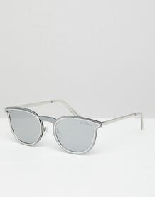 Серебристые круглые солнцезащитные очки Black Phoenix - Серебряный 1247353