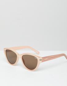 Круглые солнцезащитные очки в кремовой оправе Quay Australia Rizzo 1312325