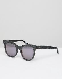 Солнцезащитные очки кошачий глаз в черной оправе Vow London Sloane 1304024