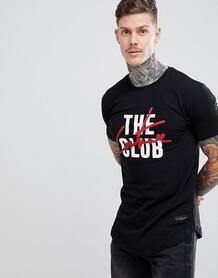 Черная обтягивающая футболка с логотипом The Couture Club - Черный 1280069