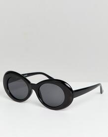 Черные большие круглые солнцезащитные очки Reclaimed Vintage inspired 1231807