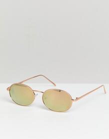Маленькие круглые солнцезащитные очки цвета розового золота Reclaimed Reclaimed Vintage 1231809
