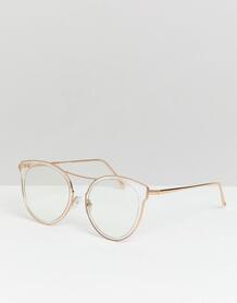 Круглые очки с прозрачными стеклами и оправой Reclaimed Vintage inspir 1231811