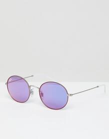 Круглые солнцезащитные очки с сиреневыми стеклами Ray-Ban 0RB3594 Ray Ban 1313898