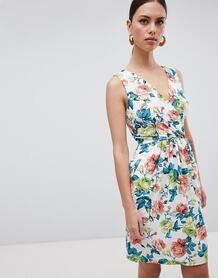 Платье мини с цветочным принтом Closet London - Мульти 1293016