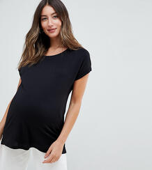 Двухслойная футболка для кормления ASOS DESIGN Maternity - Черный ASOS Maternity - Nursing 1300017
