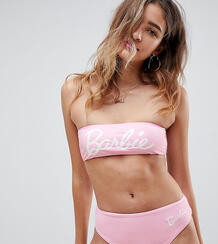 Плавки бикини с логотипом Barbie от Missguided - Розовый 1289145