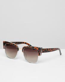 Большие солнцезащитные очки в квадратной черепаховой оправе Glamorous 1253722