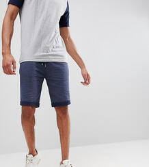 Зауженные шорты из меланжевого трикотажа в джинсовом стиле с отворотам ASOS DESIGN 1236301