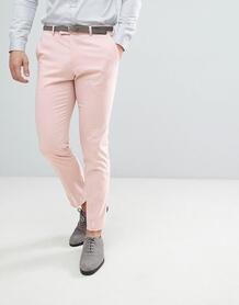Светло-розовые брюки скинни Moss London Wedding - Розовый MOSS BROS 1226326