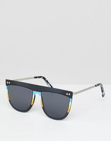 Черные солнцезащитные очки с плоским верхом Spitfire - Черный 1312772