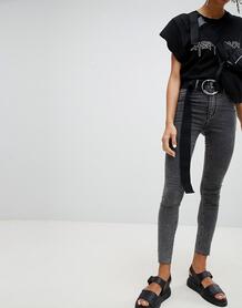 Выбеленные черные супероблегающие джинсы с завышенной талией Cheap Mon Cheap Monday 1283713