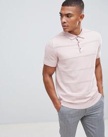 Розовая футболка-поло с короткими рукавами Burton Menswear - Розовый 1317194