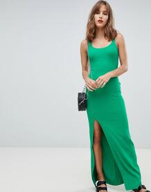 Облегающее платье макси River Island - Зеленый 1293852