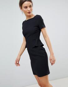 Платье-футляр с короткими рукавами и карманами Zibi London - Черный 1279506