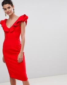 Платье А-силуэта с оборками Coast Kora - Красный 1281193