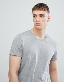 Длинная серая футболка с круглым вырезом Esprit - Серый EDC by Esprit 1281234