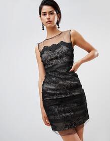 Кружевное платье мини Forever Unique - Черный 1273805