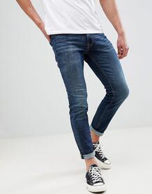 Синие джинсы скинни с отворотами Jack & Jones - Синий 1278483