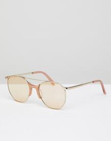 Золотистые солнцезащитные очки-авиаторы Vow London Raine - Золотой 1304023