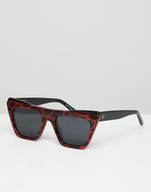 Квадратные солнцезащитные очки Vow London Dakota - Красный 1304028