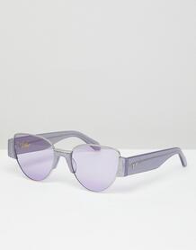 Сиреневые солнцезащитные очки кошачий глаз Vow London Dahlia 1304020