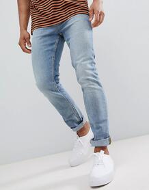 Голубые узкие джинсы New Look - Синий 1298007